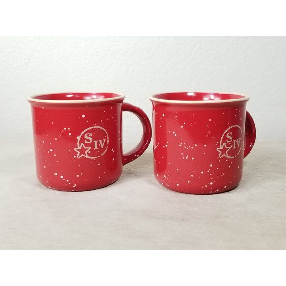 Maker's Mark Bourbon Whiskey Mug Coffee Teacup 10oz Red Ceramic SIV Logo x2 - Picture 7 of 14